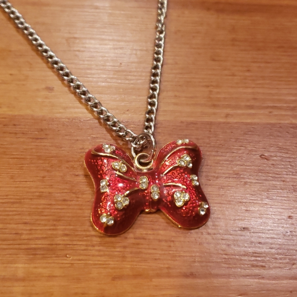 Disney Minnie Mouse Bow Necklace
